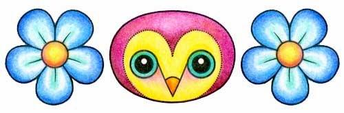 Cute Owl Art by Thaneeya McArdle